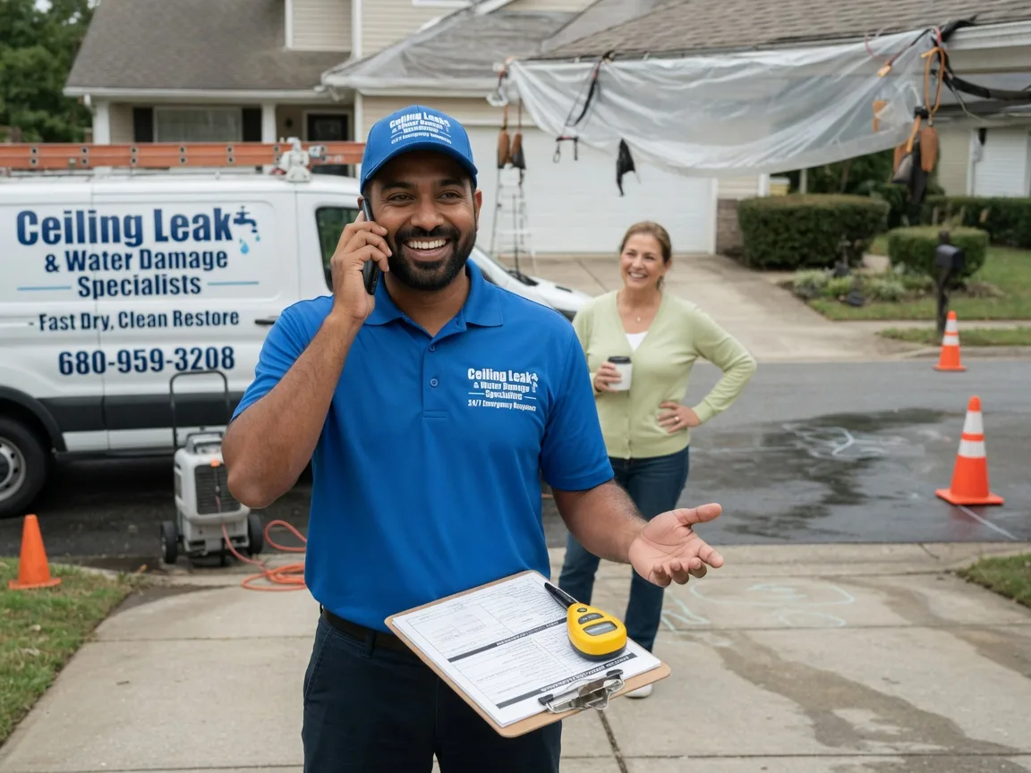 Ceiling Leak Cleanup Hayes Center, NE FAQs